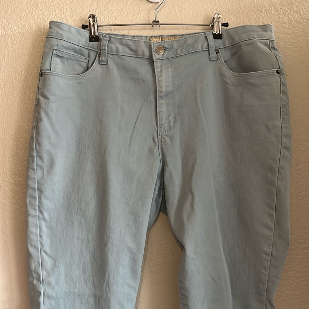 Bleach light blue jeans, stretch, Hybrid brand, plus size
